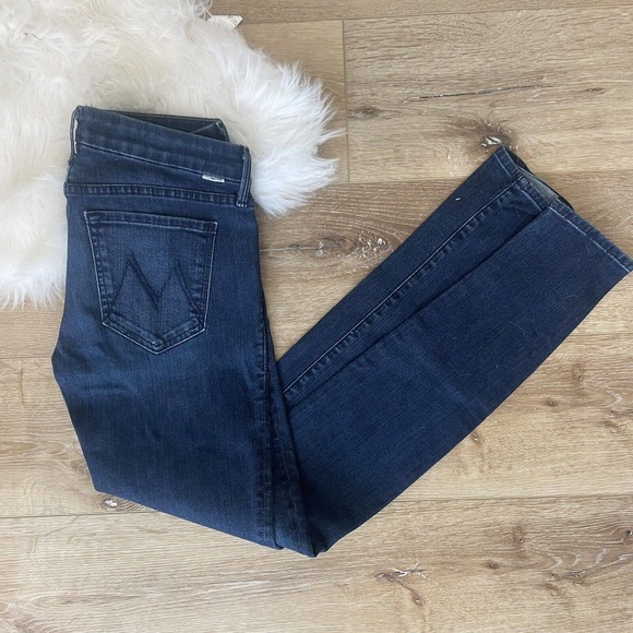 MOTHER Denim - MOTHER Women's Denim Jeans Size 26 The Looker Montana Sky Skinny Dark Wash $208